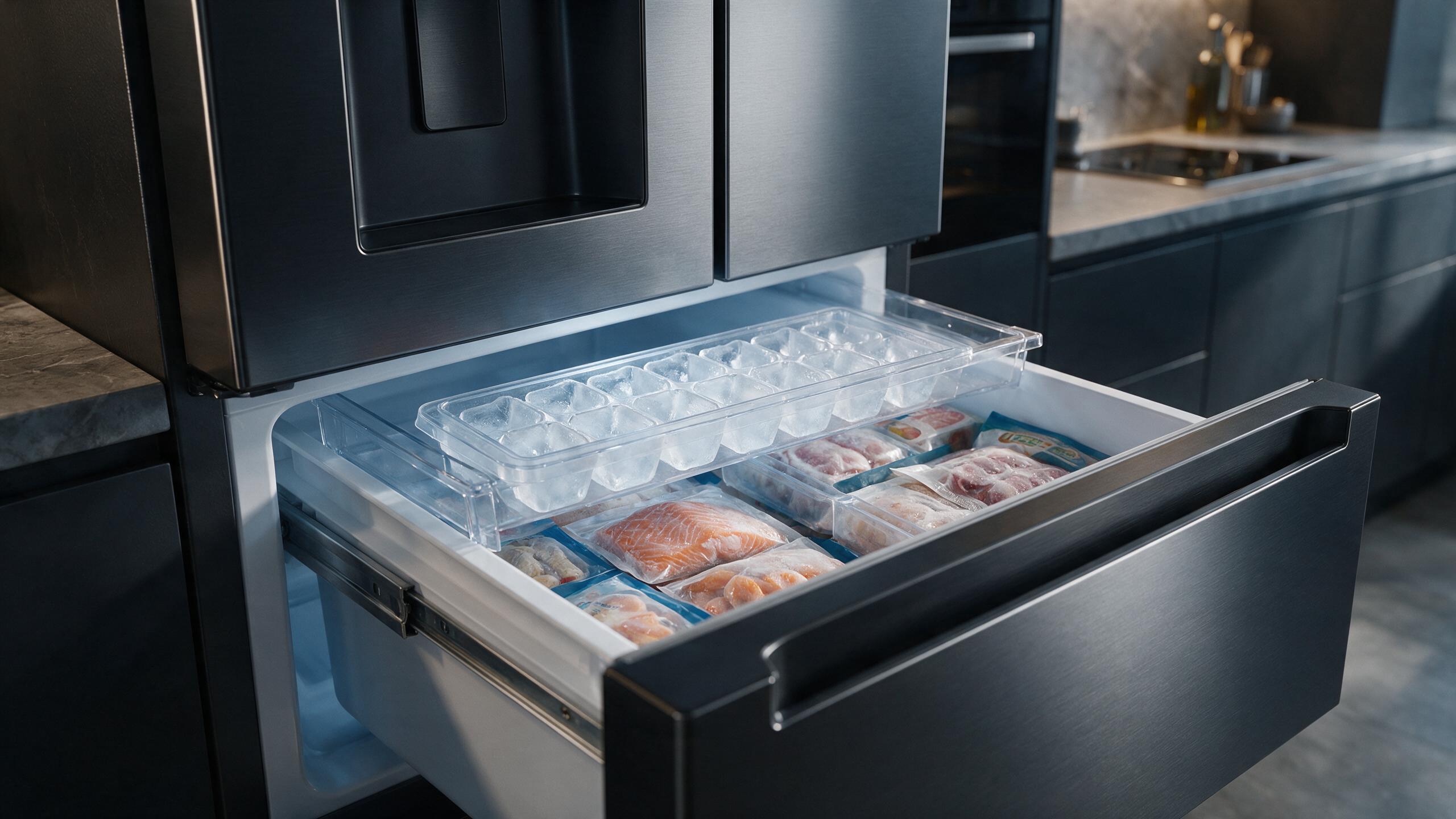Viking Refrigerator Ice Maker Makes Small or Hollow Cubes